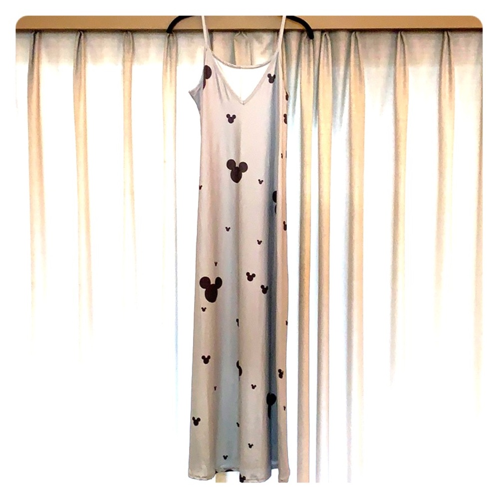 Mickey Mouse Gray Maxi Dress
